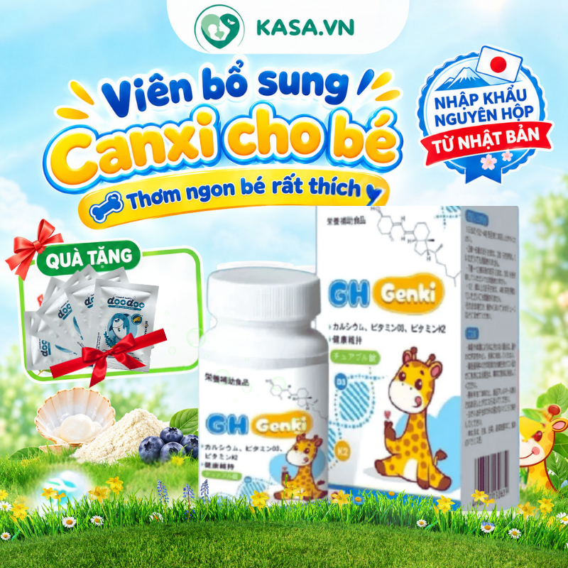 Viên nhai bổ sung Canxi cho bé